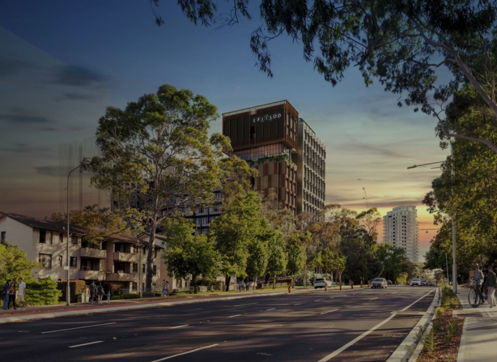 Macquarie Park at night